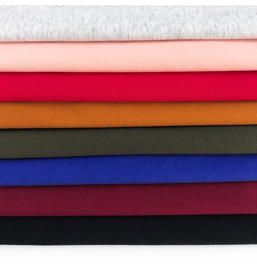 textiles material combed 94%cotton 6%spandex compact siro knitted jersey fabric with cold touch for t shirt