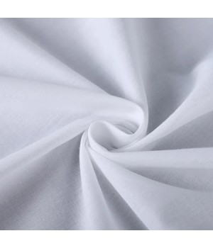 Roll Cotton Woven Plain 100 Cotton Twill Cotton Fabric for Long Shirt Bleached Voile Lining Fabric Wholesale Muslin 90*88 White