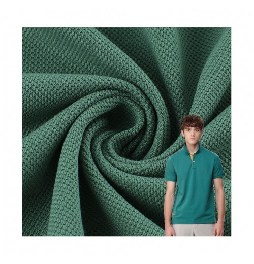 Wholesale New Design 100% Cotton Pique Polo Textile Knit Single Jersey Pique Fabric For Polo Shirt School Uniforms