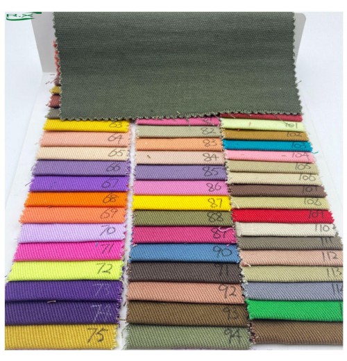 custom wholesale high quality New Best Selling 100% cotton twill canvas fabrics for clothing